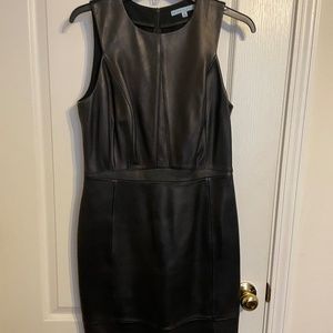 Antontio Melani  black leather dress size 6